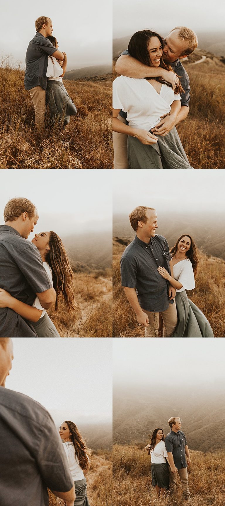 laguna beach engagement session at top of the world in laguna beach