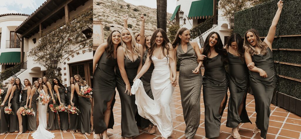 Bridal Party at Hummingbird Nest Ranch Wedding Photographed by Nicole Kirshner