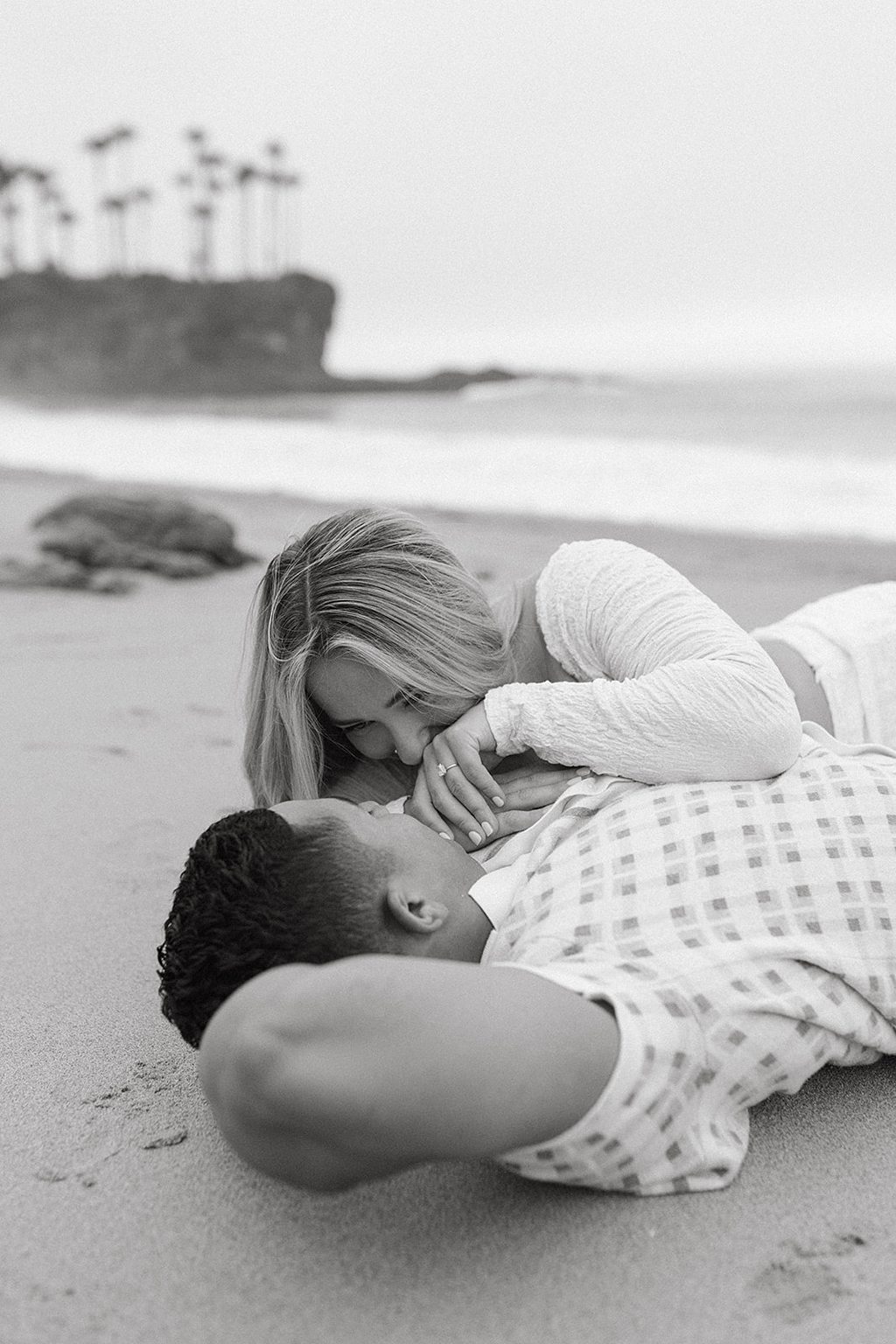 Couples beach engagement photos photographed by NICOLE KIRSHNER
