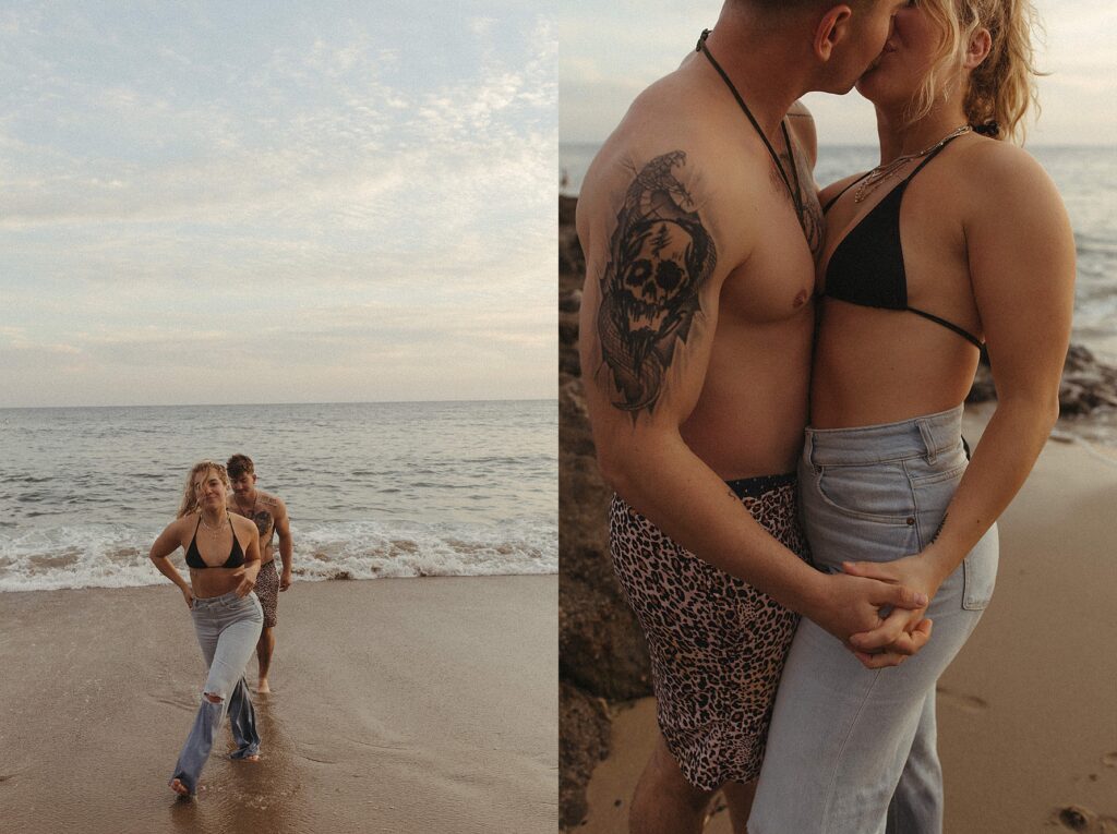 Sunset Couples Photos in Laguna Beach California by Nicole Kirshner